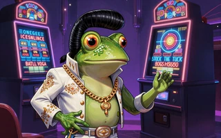 Elvis Frog in Vegas Slot von BGaming - spielen im Bizzo Casino