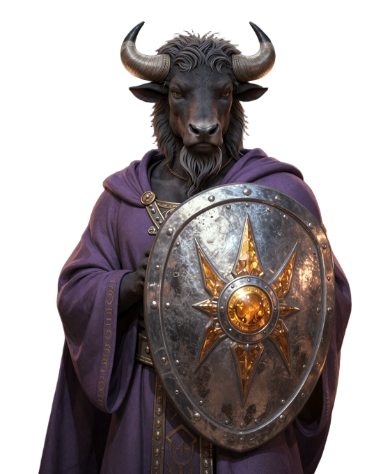 Bison-W&auml;chter mit Schutzschild als Symbol f&uuml;r verantwortungsvolles Spielen bei Bizzo Casino